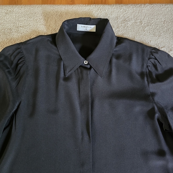Aritzia Babaton Finta Silk Shirt Size XS - Picture 6 of 16